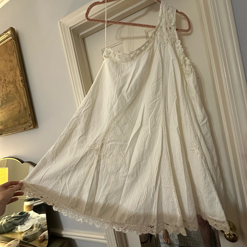 Free People Billie Battenburg One-shoulder Dress size Large - Picture 12 of 14